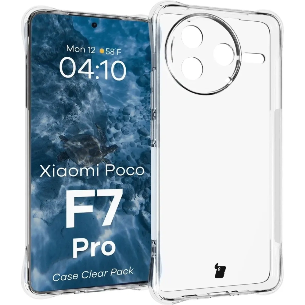 Wholesale Bizon Case Clear Pack case + 2x screen glass Xiaomi Poco F7 Pro - BIZ9148 - {ean13} - Hurt