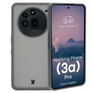 Wholesale Bizon Case Angelo Nothing Phone (3a) Pro translucent with gray frame - BIZ9149 - {ean13} - Hurt