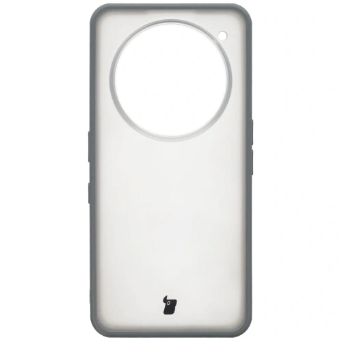 Etui Bizon Case Angelo do Nothing Phone (3a) Pro półprzezroczyste z szarą ramką