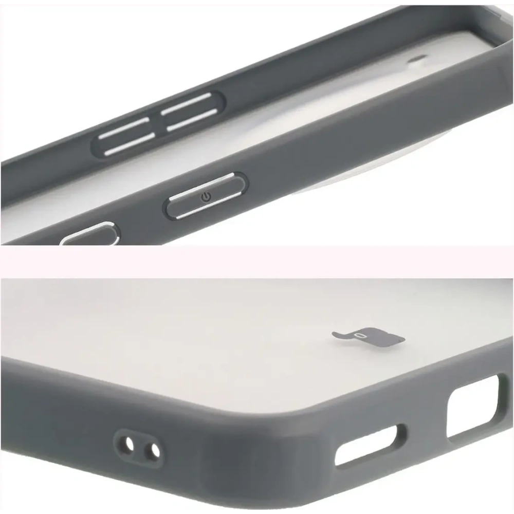 Hurtownia GSM - Etui Bizon Case Angelo do Nothing Phone (3a) Pro półprzezroczyste z szarą ramką - BIZ9149 - {ean13} - Hurt