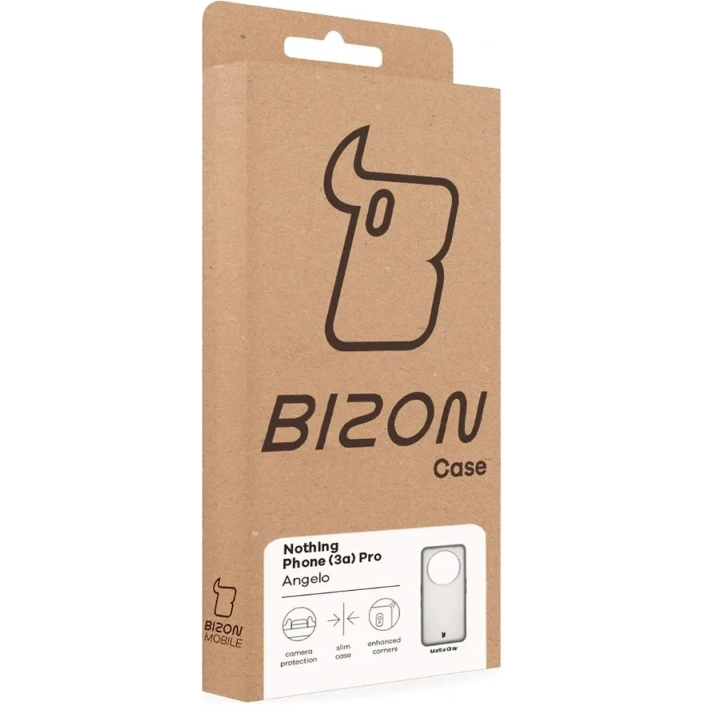 Hurtownia GSM - Bizon Case Angelo Nothing Phone (3a) Pro transparent mit grauem Rahmen - BIZ9149 - {ean13} - Hurt