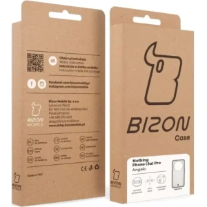 Wholesale Bizon Case Angelo Nothing Phone (3a) Pro translucent with gray frame - BIZ9149 - {ean13} - Hurt