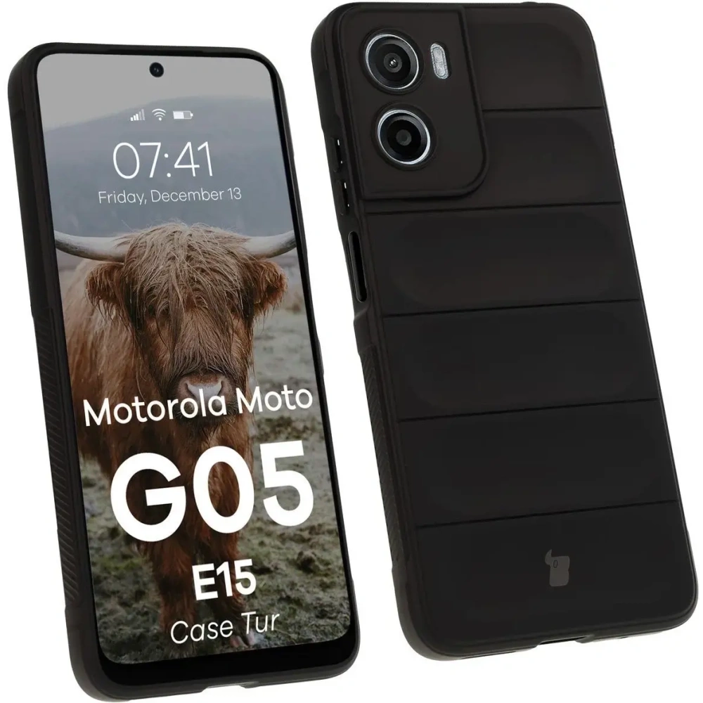 Hurtownia GSM - Pancerne etui Bizon Case Tur do Motorola Moto G05 / E15 czarne - BIZ9150 - {ean13} - Hurt