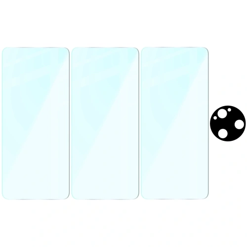 3x szkło na ekran + 1x na aparat BIZON Clear 2 Pack do Xiaomi Poco F7 Ultra