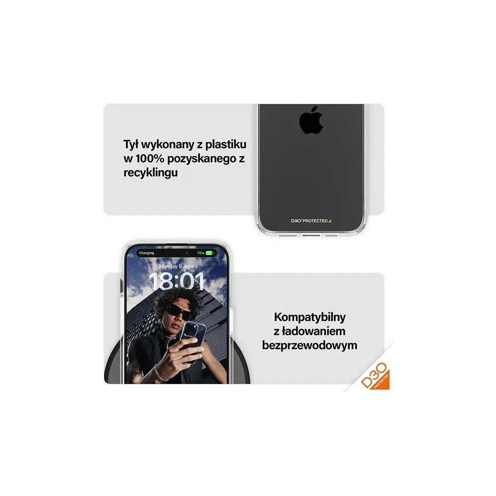 Hurtownia GSM - Etui PanzerGlass HardCase do Apple iPhone 15 Pro Max D3O 3xMilitary grade przezroczysty - PZG940 - {ean13} - Hurt