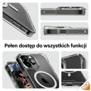 Hurtownia GSM - PanzerGlass HardCase Apple iPhone 15 Pro Max D3O MagSafe 3xKatona minőségű átlátszó - PZG941 - {ean13} - Hurt