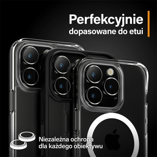 Szkło na obiektyw aparatu PanzerGlass Hoops Camera Apple iPhone 15 Pro / 15 Pro Max czarny
