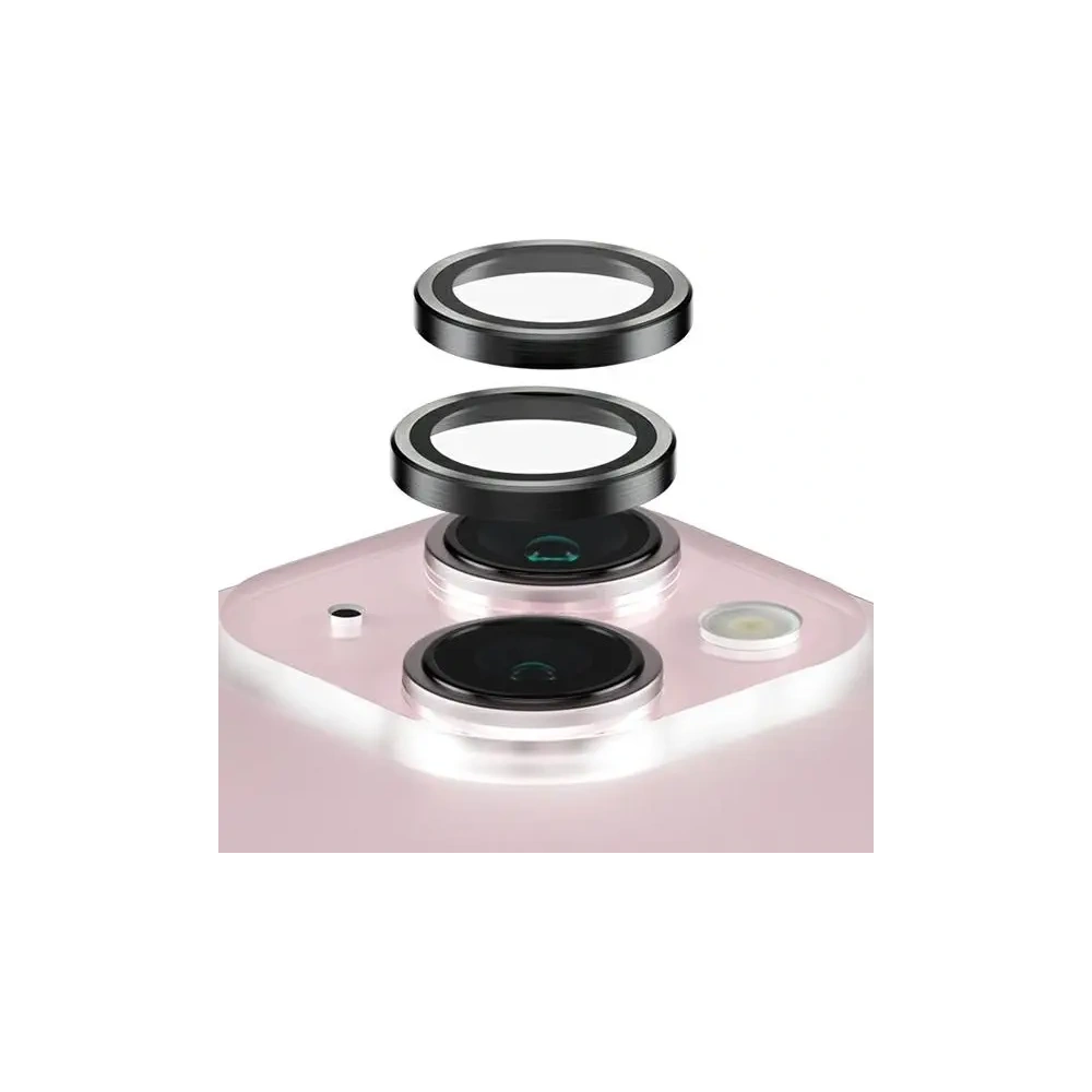 Hurtownia GSM - Szkło na obiektyw aparatu PanzerGlass Hoops Camera Apple iPhone 15 / 15 Plus czarny - PZG943 - {ean13} - Hurt