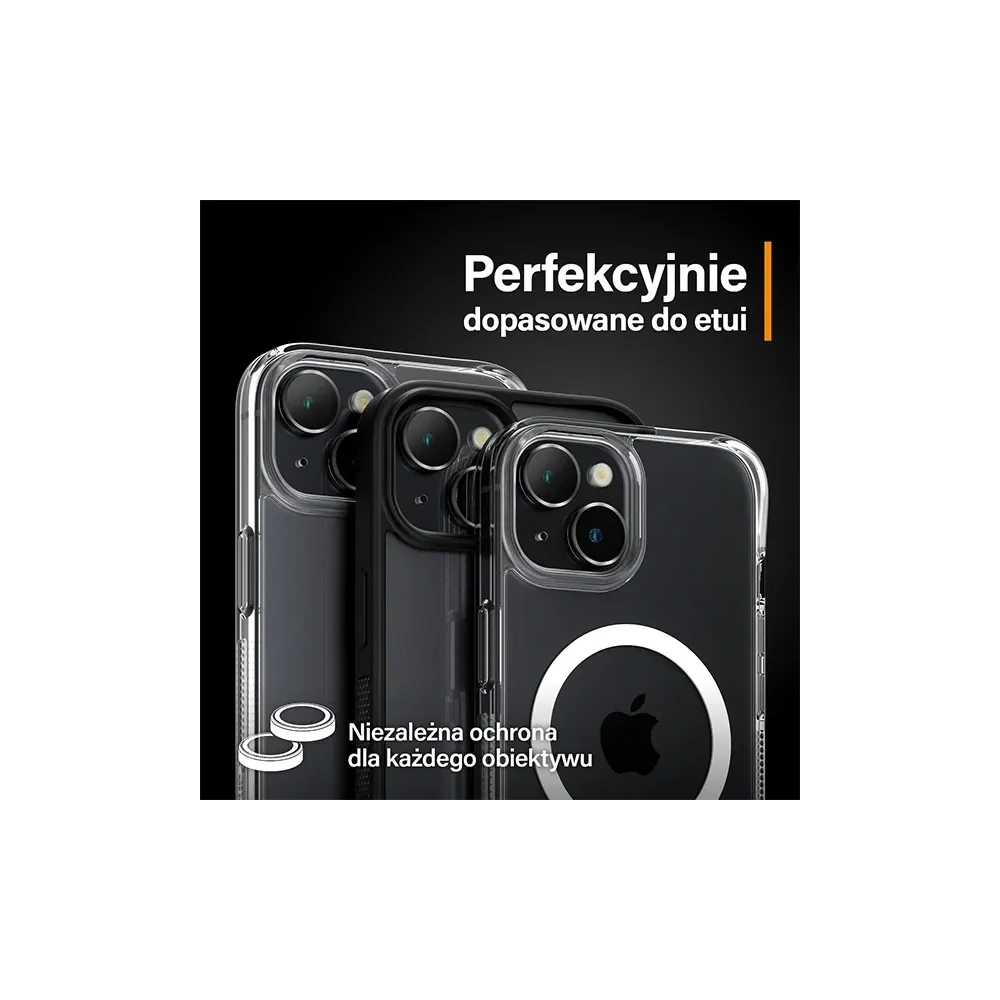 Hurtownia GSM - PanzerGlass Hoops Kamera Apple iPhone 15 / 15 Plus fekete - PZG943 - {ean13} - Hurt