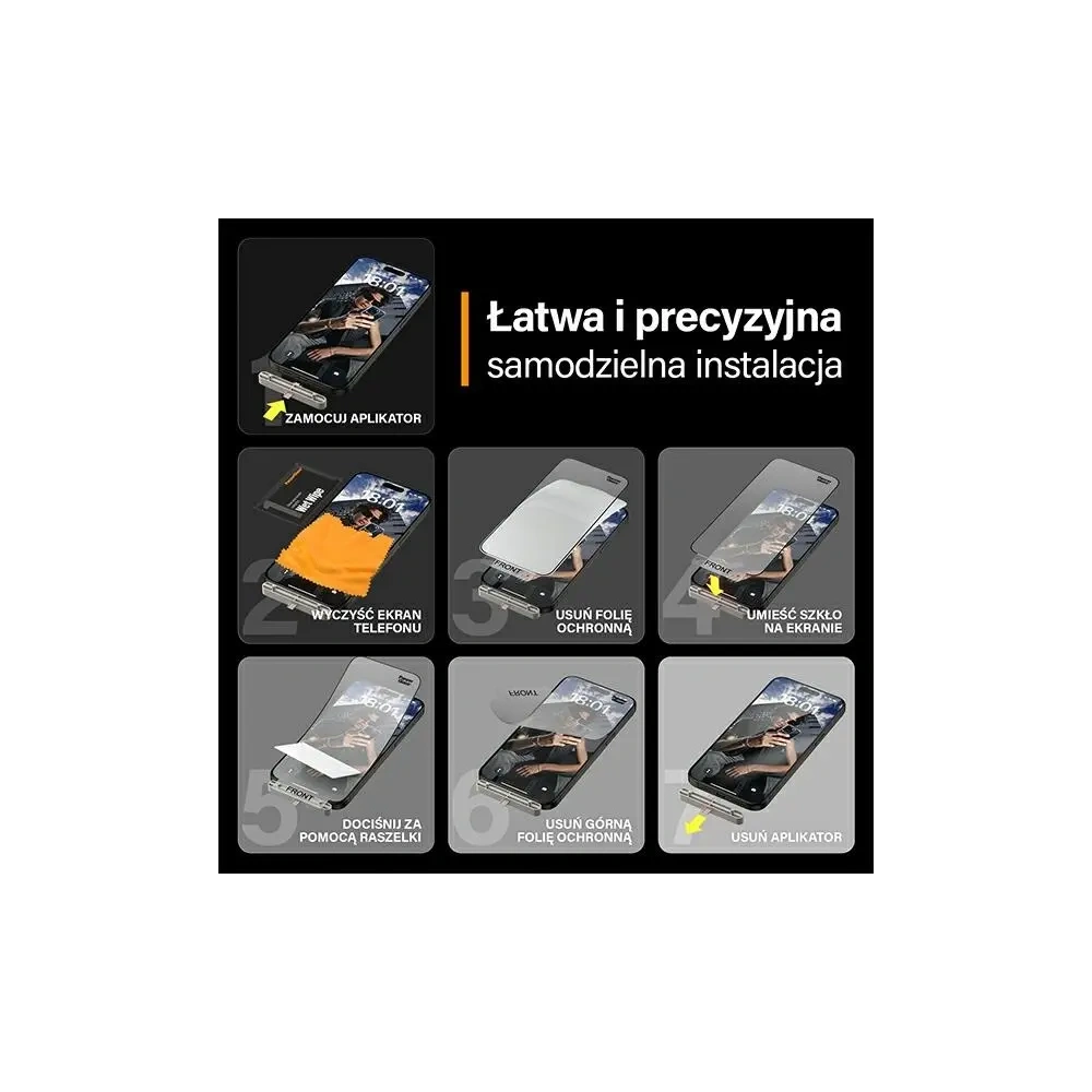 Hurtownia GSM - Szkło hybrydowe PanzerGlass Matrix D3O UWF do Apple iPhone 15 Pro Max Ultra-Wide-Fit rPET - PZG945 - {ean13} - Hurt
