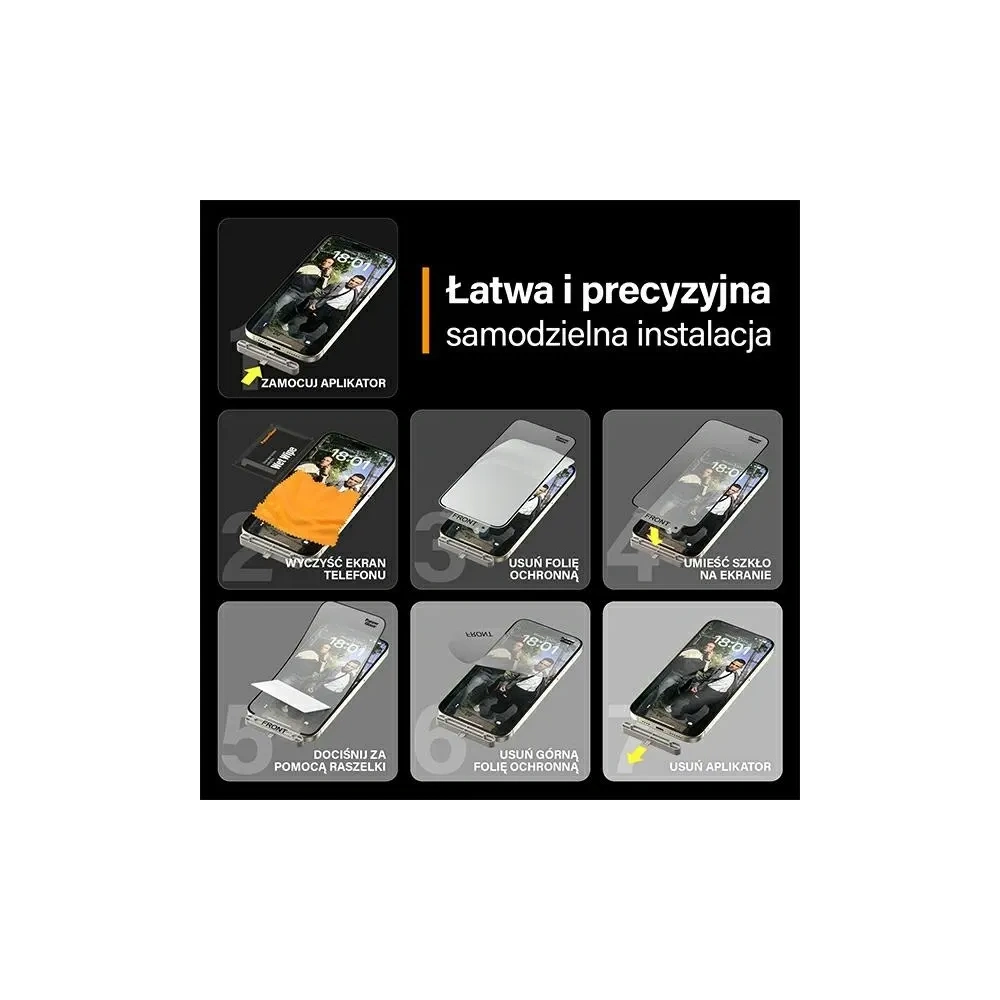 Hurtownia GSM - Szkło hybrydowe PanzerGlass Matrix D3O UWF do Apple iPhone 15 Plus Ultra-Wide-Fit rPET - PZG947 - {ean13} - Hurt