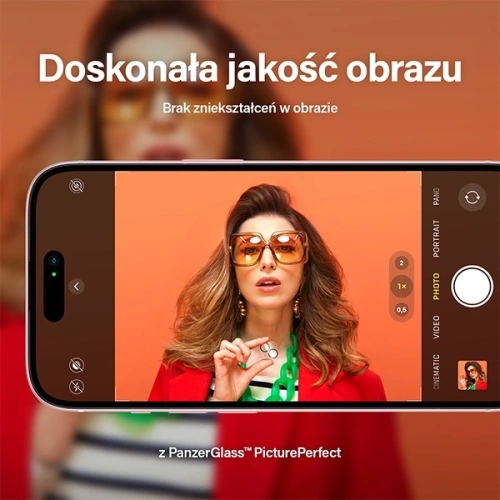 Szkło hartowane na obiektyw aparatu PanzerGlass Picture Perfect do Apple iPhone 15 / 15 Plus czarny