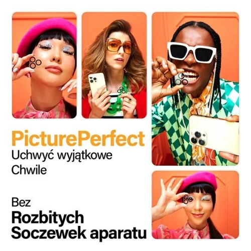 Szkło hartowane na obiektyw aparatu PanzerGlass Picture Perfect do Apple iPhone 15 / 15 Plus czarny