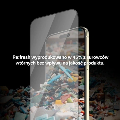 Szkło hartowane PanzerGlass Re:fresh Glass do Apple iPhone 15 Plus Ultra-Wide-Fit Screen Protection Easy Aligner