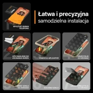 Hurtownia GSM - PanzerGlass Ultra-Wide Fit Apple iPhone 15 Pro Max 2in1 Képernyővédelem Antireflexiós+Anti-Kék Könnyű Igazító - PZG962 - {ean13} - Hurt