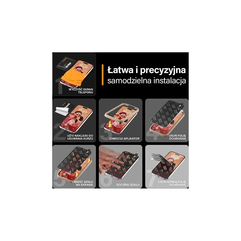 Hurtownia GSM - PanzerGlass Ultra-Wide Fit Apple iPhone 15 Pro Max Ochrana soukromí Obrazovka s snadným zarovnáním - PZG963 - {ean13} - Hurt