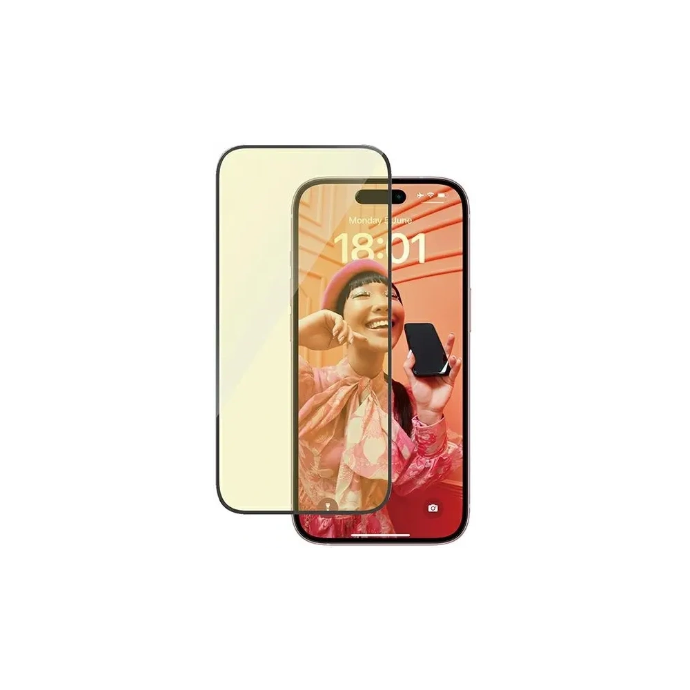 Hurtownia GSM - PanzerGlass Ultra-Wide Fit Apple iPhone 15 2in1 Ochrana obrazovky Antireflexní+Antiblue Snadný zarovnávač - PZG964 - {ean13} - Hurt