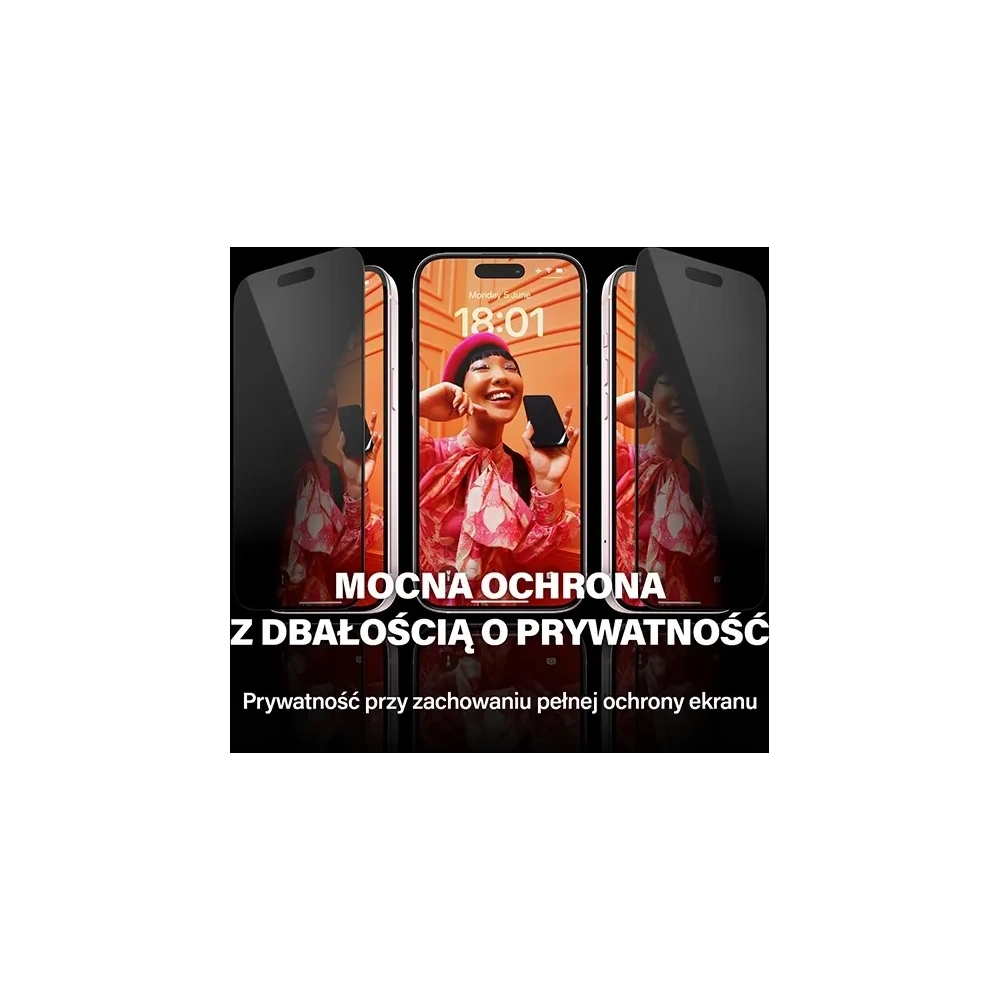 Hurtownia GSM - Szkło hartowane prywatyzujące PanzerGlass Ultra-Wide Fit do Apple iPhone 15 Plus Privacy Screen Protection Easy Aligner - PZG968 - {ean13} - Hurt