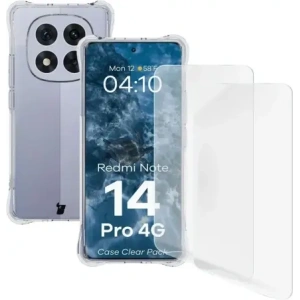 Wholesale Bizon Case Clear Pack case + 2x screen film + lens protector Xiaomi Redmi Note 14 Pro 4G - BIZ9152 - {ean13} - Hurt