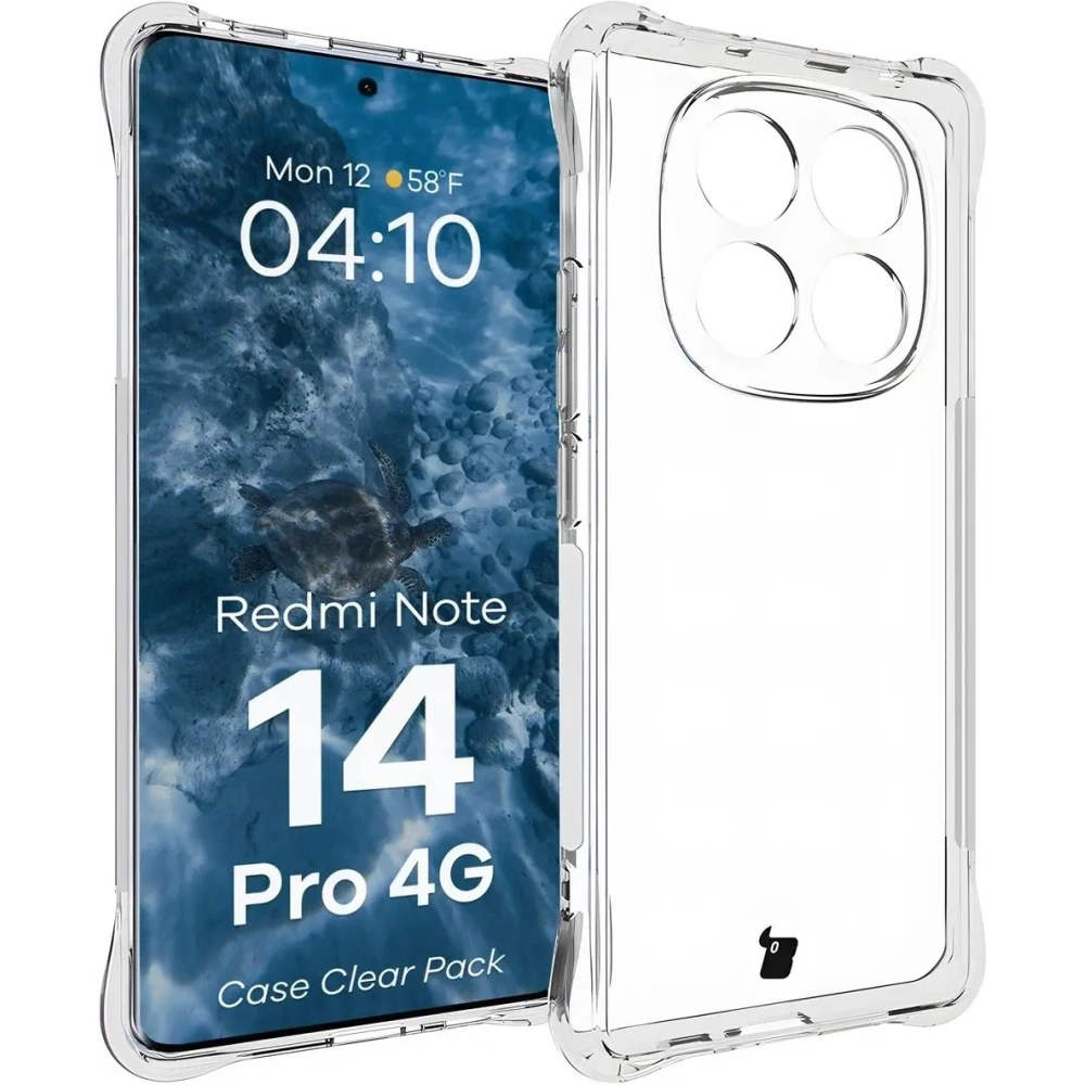 Hurtownia GSM - Bizon Case Clear Pack carcasă + 2x folie de ecran + protecție pentru lentilă Xiaomi Redmi Note 14 Pro 4G - BIZ9152 - {ean13} - Hurt