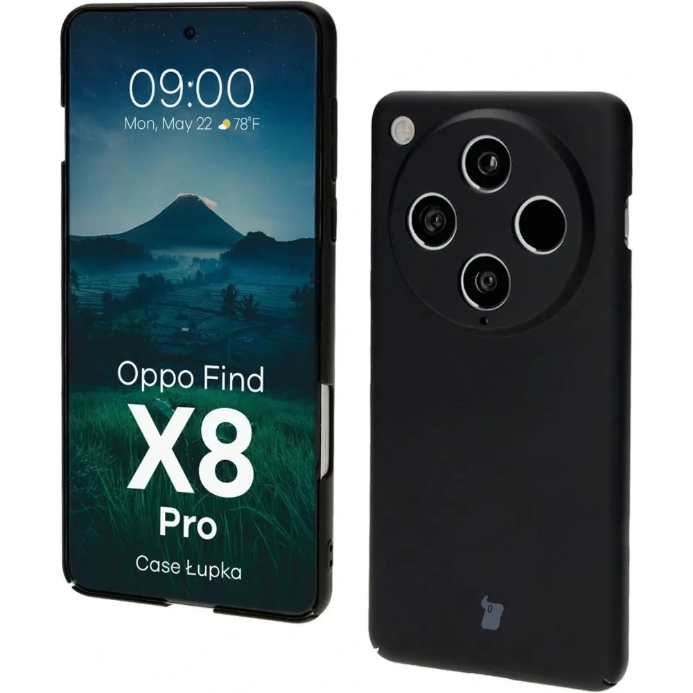 Hurtownia GSM - Etui Bizon Case Łupka do Oppo Find X8 Pro czarne - BIZ9153 - {ean13} - Hurt