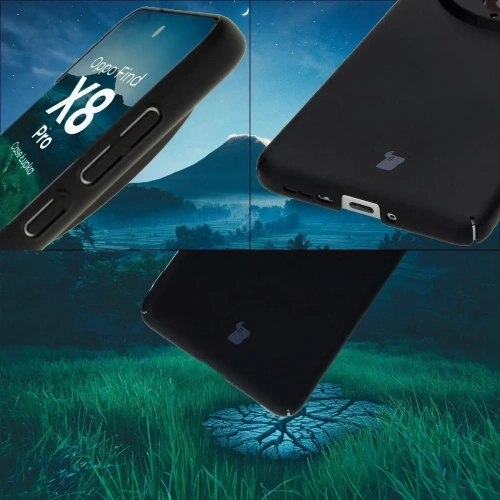 Etui Bizon Case Łupka do Oppo Find X8 Pro czarne