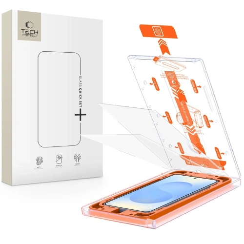 Szkło hartowane Tech-Protect Quick Set+ Samsung Galaxy S25+ Plus / S24+ Plus Clear [2 PACK]