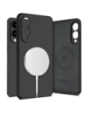 Tech-Protect Liquid Silicone MagSafe Samsung Galaxy S25 Edge Negru