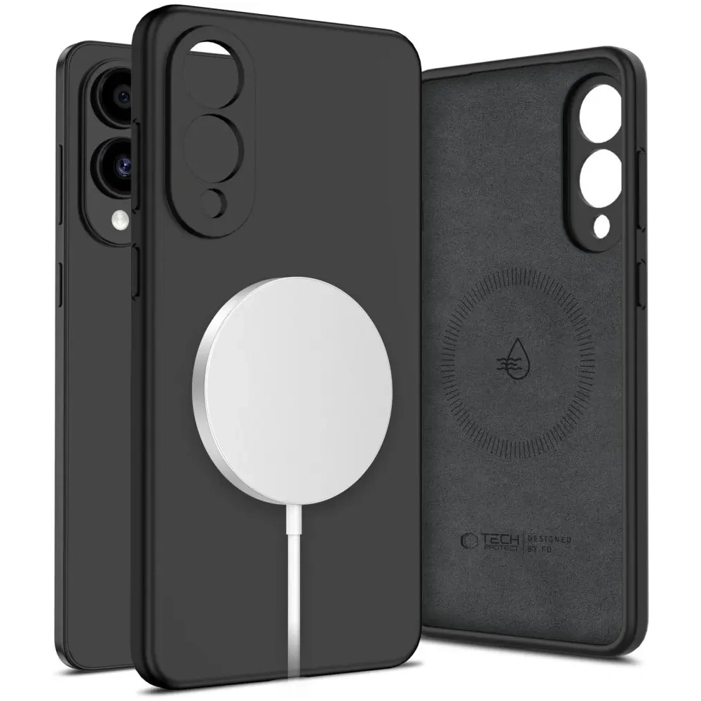 Hurtownia GSM - Tech-Protect Liquid Silicone MagSafe Samsung Galaxy S25 Edge Černá - THP4205 - {ean13} - Hurt