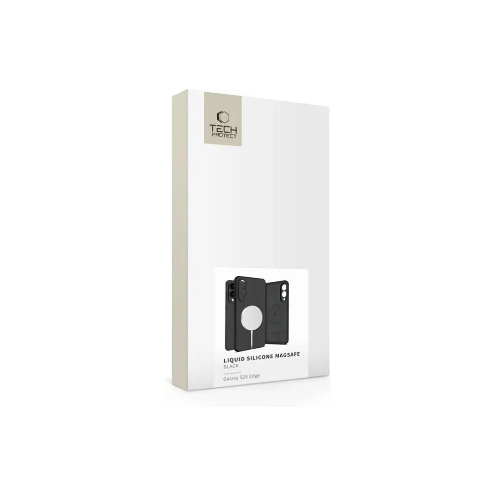 Hurtownia GSM - Tech-Protect Liquid Silicone MagSafe Samsung Galaxy S25 Edge Černá - THP4205 - {ean13} - Hurt
