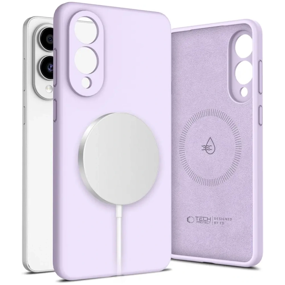 Hurtownia GSM - Tech-Protect Folyékony Szilikon MagSafe Samsung Galaxy S25 Edge Mauve - THP4206 - {ean13} - Hurt