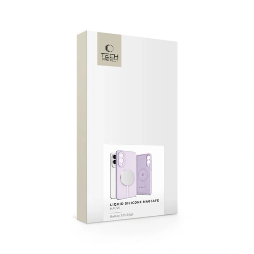 Etui Tech-Protect Liquid Silicone MagSafe Samsung Galaxy S25 Edge Mauve