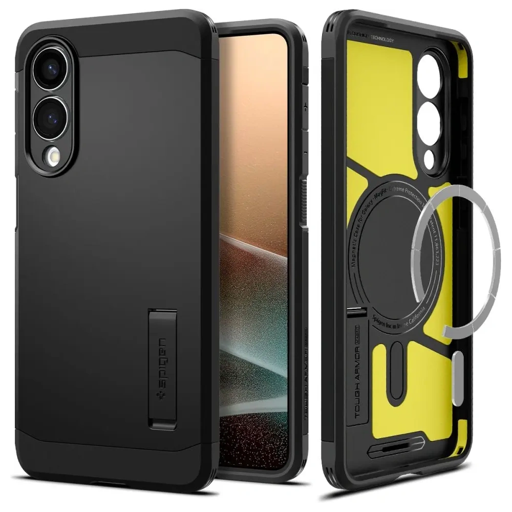 Wholesale Spigen Tough Armor MagSafe Samsung Galaxy S25 Edge Black - SPN16764 - {ean13} - Hurt