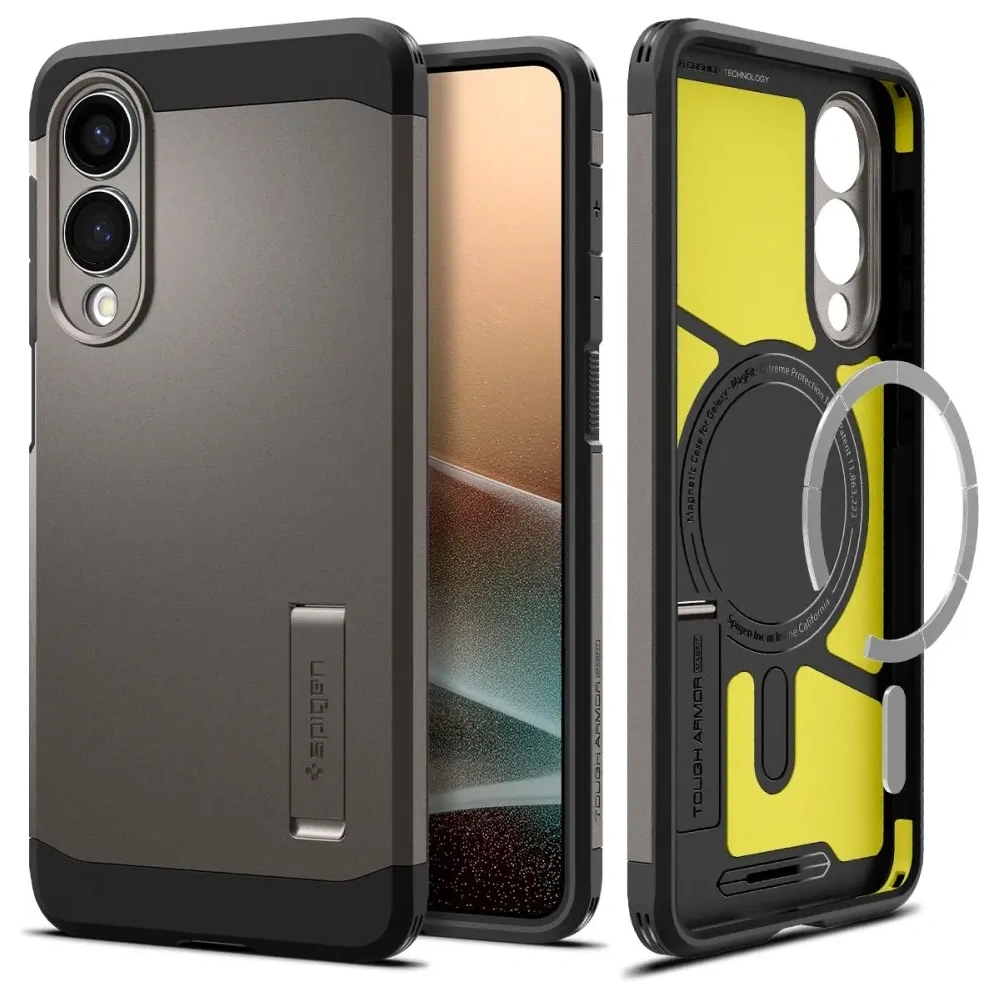 Wholesale Spigen Tough Armor MagSafe Samsung Galaxy S25 Edge Gunmetal - SPN16765 - {ean13} - Hurt