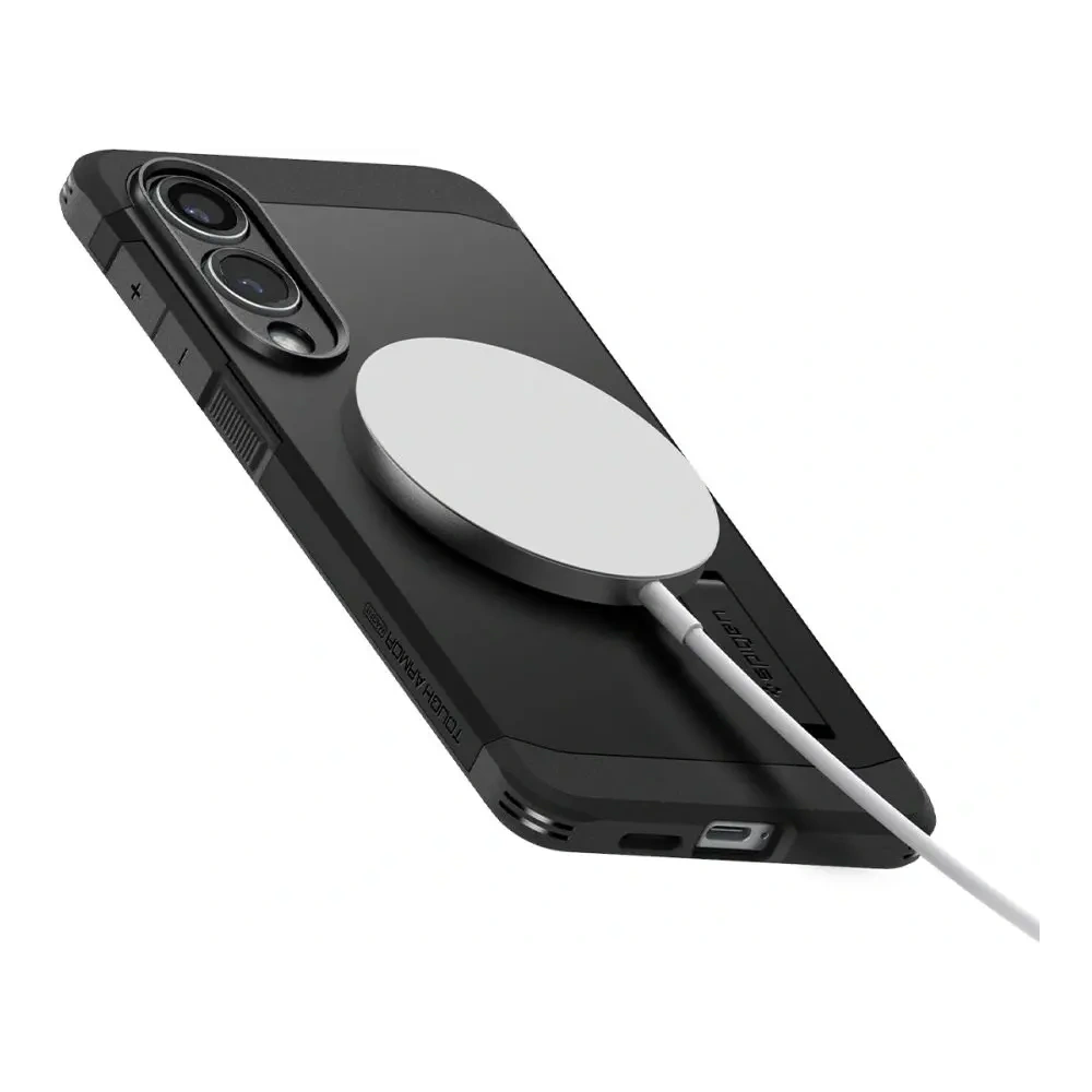 Wholesale Spigen Tough Armor MagSafe Samsung Galaxy S25 Edge Black - SPN16764 - {ean13} - Hurt