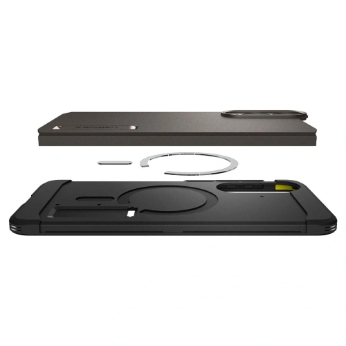 Etui Spigen Tough Armor MagSafe Samsung Galaxy S25 Edge Gunmetal