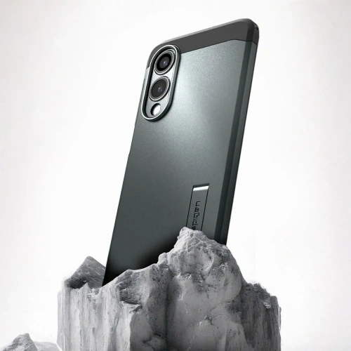 Etui Spigen Tough Armor MagSafe Samsung Galaxy S25 Edge Abyss Green