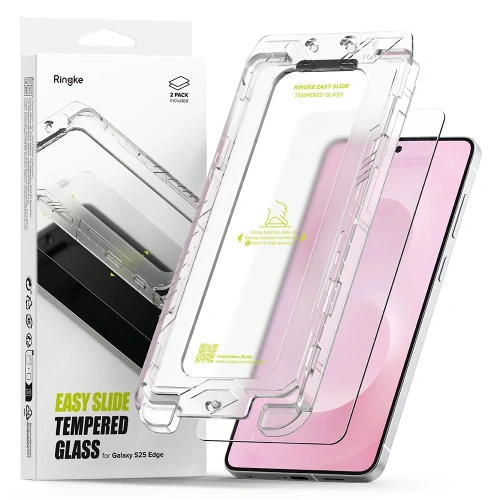 Szkło hartowane Ringke Easy Slide Samsung Galaxy S25 Edge Clear [2 PACK]
