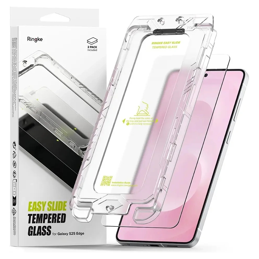 Wholesale Ringke Easy Slide Samsung Galaxy S25 Edge Clear [2 PACK] - RGK11799 - {ean13} - Hurt