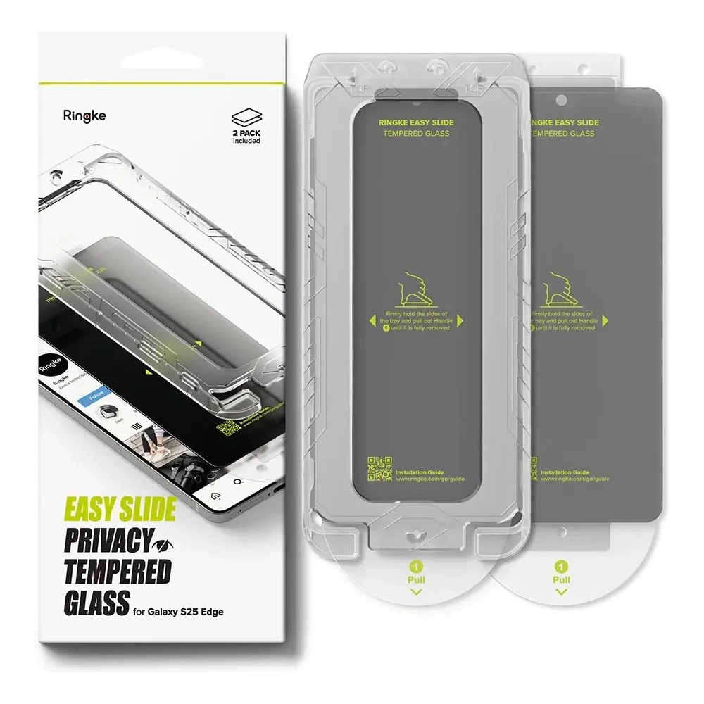 Wholesale Ringke Easy Slide Samsung Galaxy S25 Edge Privacy [2 PACK] - RGK11800 - {ean13} - Hurt