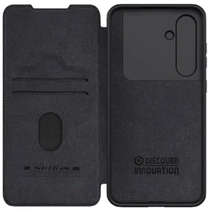 Hurtownia GSM - Nillkin Qin Pro bőrtok Samsung Galaxy S24 FE fekete - NLK1695 - {ean13} - Hurt