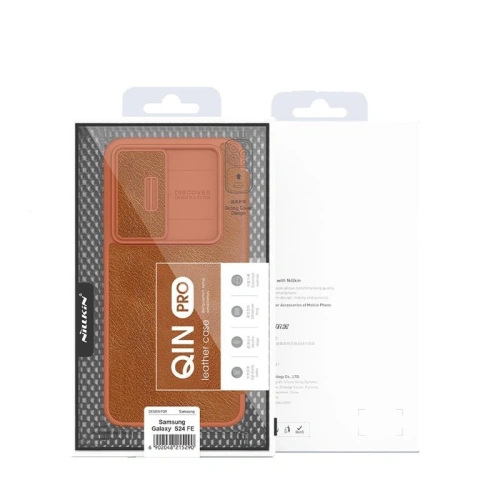Etui Nillkin Qin Pro Leather Case Samsung Galaxy S24 FE czarny