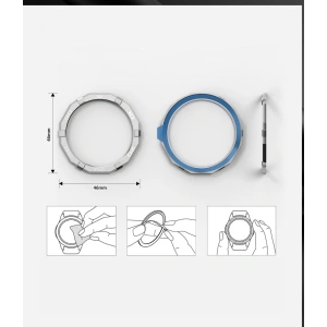 Ringke Bezel Styling Huawei Watch GT 2 46mm Stainless Steel Silver HW-GT2-46-42