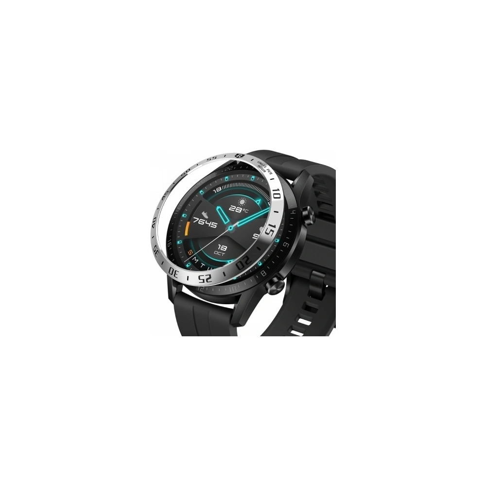 Hurtownia GSM - Nakládka na tachometr Ringke Bezel Styling Huawei Watch GT 2 46mm nerezová ocel stříbrná HW-GT2-46-01 - RGK1195SLV - {ean13} - Hurt