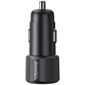 Wholesale USAMS YT Series CC283 60W Car Charger 1xUSB-A 1xUSB-C black - USA1254 - {ean13} - Hurt