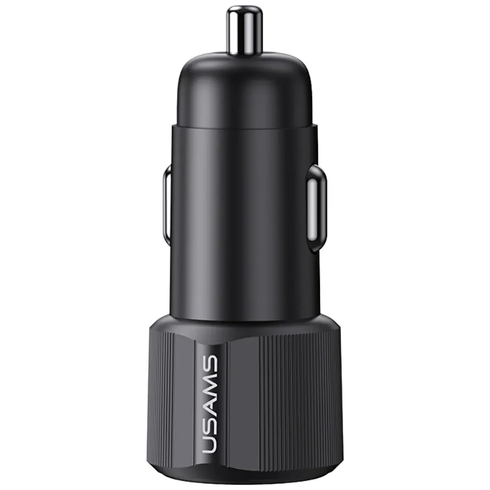 Hurtownia GSM - Ładowarka samochodowa USAMS YT Series CC283 60W 1xUSB-A 1xUSB-C czarny - USA1254 - {ean13} - Hurt