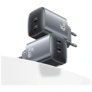Hurtownia GSM - USAMS CC305 T66 45W GaN 2xUSB-C Nástěnná nabíječka ztráta lesku - USA1255 - {ean13} - Hurt