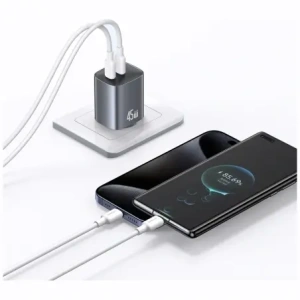 Hurtownia GSM - USAMS CC305 T66 45W GaN 2xUSB-C Nástěnná nabíječka ztráta lesku - USA1255 - {ean13} - Hurt