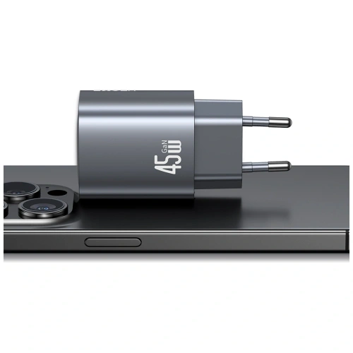 Ładowarka sieciowa USAMS CC305 T66 45W GaN 2xUSB-C tarnish