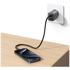 Hurtownia GSM - USAMS CC305 T66 45W GaN 2xUSB-C Nástěnná nabíječka ztráta lesku - USA1255 - {ean13} - Hurt